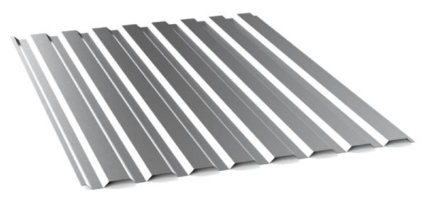Профнастил оцинкованный 0.55x1000x1051