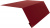 Планка карнизная 0,45х100х65х2000 RAL3005 винно-красный